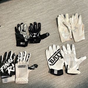 Football wide receiver gloves 4 pack